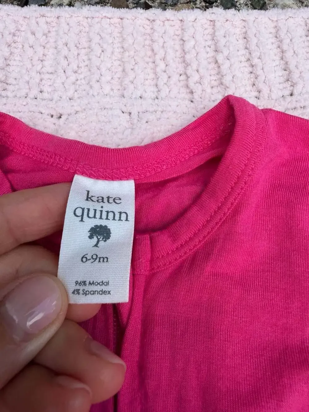 Kate Quinn Baby Modal Spandex Zip-Up Footie Pajamas and Bodysuit Lot 6-9 3-6